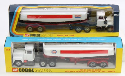 Lot 1405 - 2 Corgi Toys boxed Mack Petrol Tankers...