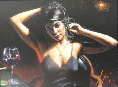 Lot 1256 - Fabian Perez (b.1967) - Saba at las Brujas IV,...