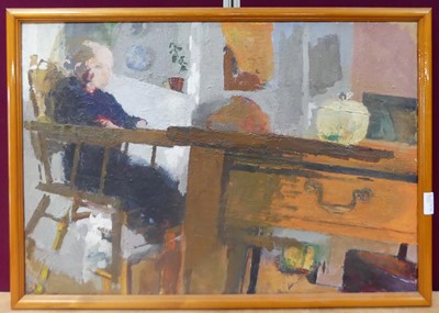 Lot 1258 - Simon Klein - Portrait of Hugo (1980), oil on...