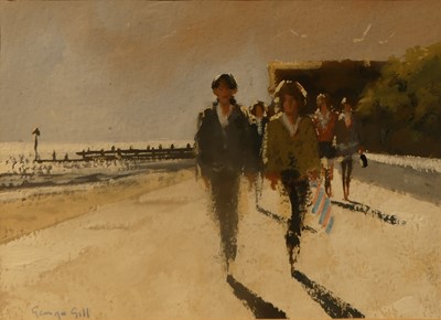 Lot 1275 - George Gill - Evening stroll,...