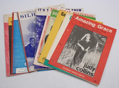 Lot 214 - A collection of 25 pieces of sheet music to...