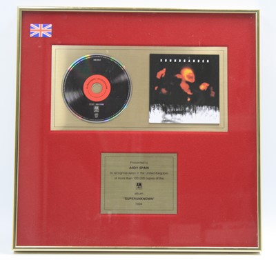 Lot 152 - Soundgarden, a presentation CD for the album...