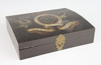 Lot 2334 - A mid-19th century ebonised and lacquered...