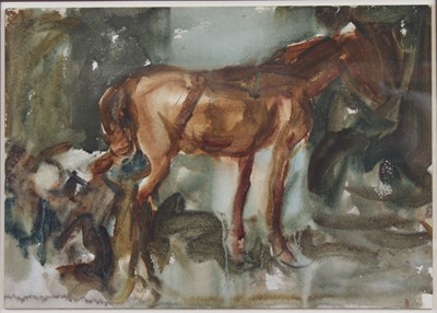 Lot 2416 - Harry Becker (1865-1928) - Shoeing the...