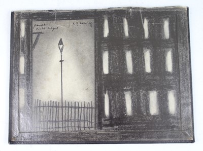 Lot 1265 - After L.S. Lowry - Streetlamp, graphite on...