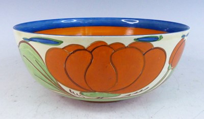 Lot 1050 - A large 1930s Clarice Cliff Lily pattern...