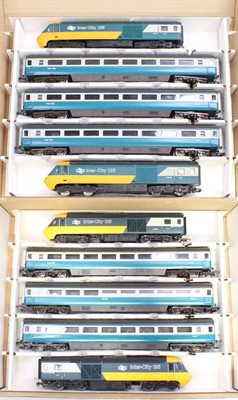 Lot 488 - Inter City 125 items: Three Hornby yellow/blue...