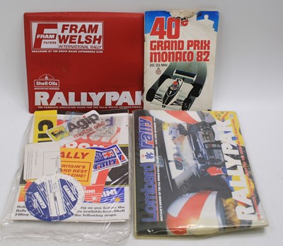 Lot 388 - A collection of motor racing programmes and...