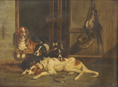 Lot 2403 - George Armfield (1808-1893) - Hunting dogs....