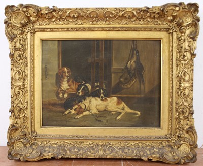 Lot 2403 - George Armfield (1808-1893) - Hunting dogs....