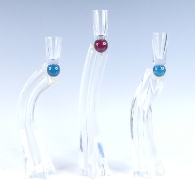 Lot 1111 - A collection of three Roger Tye studio glass...