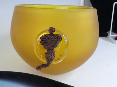 Lot 1117 - A Nikki Williams studio glass 'Ghost' vase,...