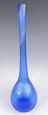 Lot 1098 - A contemporary Daum blue glass Solifleur...