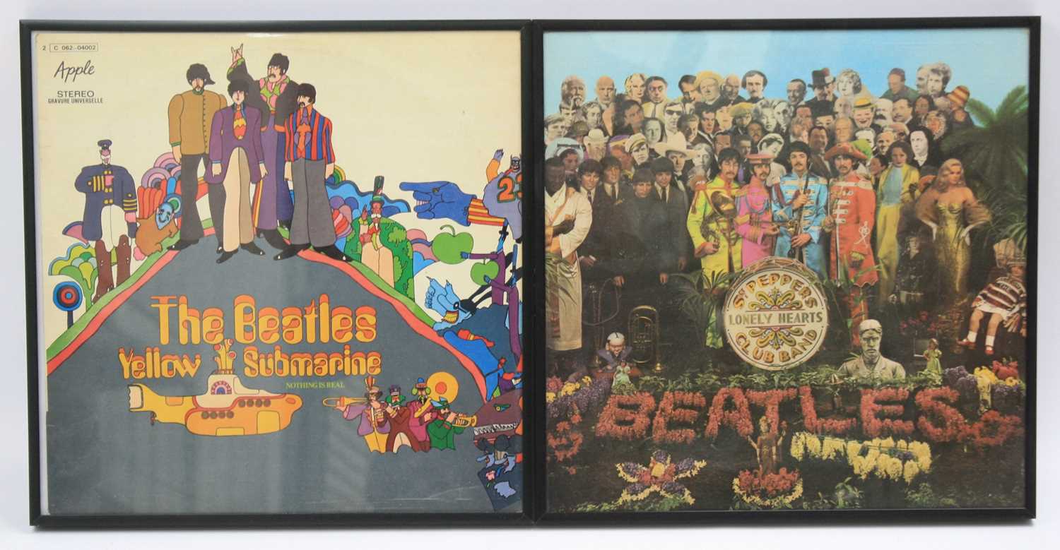 Lot 88 - The Beatles, a collection of five framed LPs,...