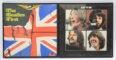 Lot 88 - The Beatles, a collection of five framed LPs,...