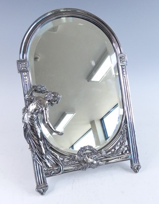 Lot 1139 - A WMF Art Nouveau silver plated easel dressing...