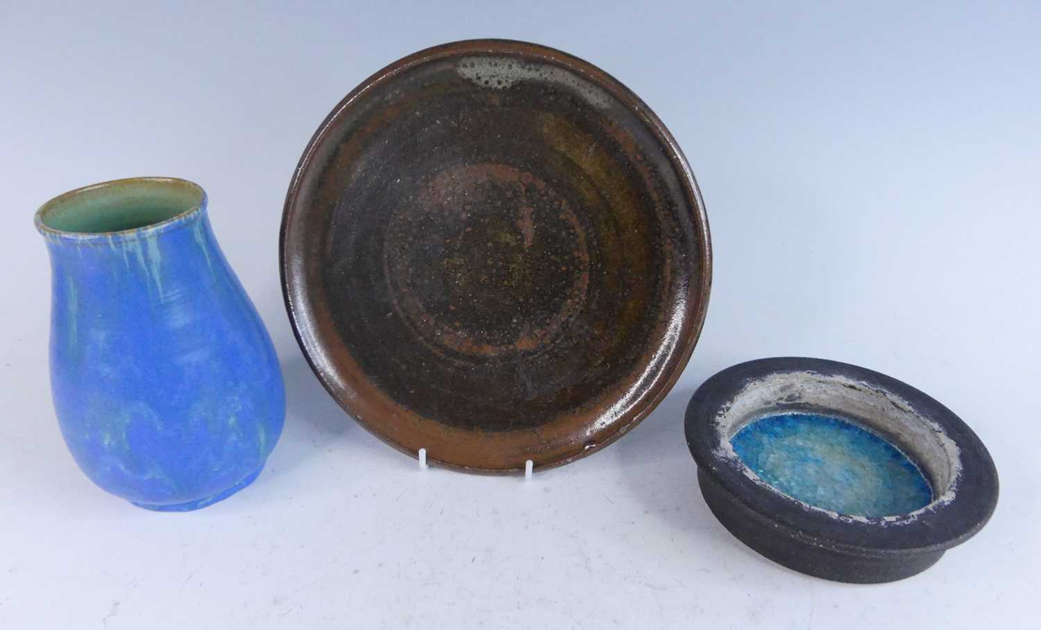 Lot 1075 - A Tenmoku monochrome glazed studio pottery...