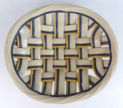 Lot 1077 - A contemporary studio pottery lattice work...