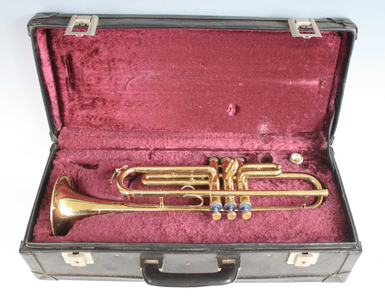 Lot 255 - A Boosey and Hawkes model 400 brass trumpet,...