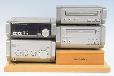 Lot 246 - A Technics seperates stereo system, in silver...