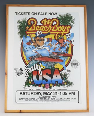 Lot 178 - The Beach Boys, a promotional poster for the...