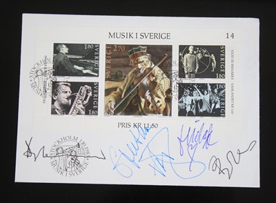 Lot 207 - Abba, a Musik 1 Sverige First Day Cover, dated...