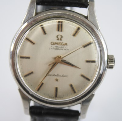 Lot 2307 - A stainless steel Omega Constellation...