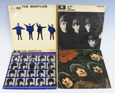 Lot 92 - A collection of Beatles LPs to include Please...