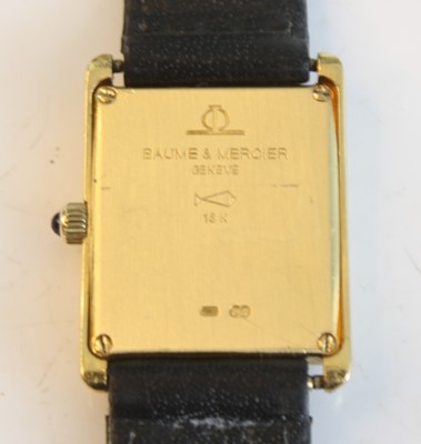 Lot 2518 - A lady's 18ct yellow gold Baume & Mercier...