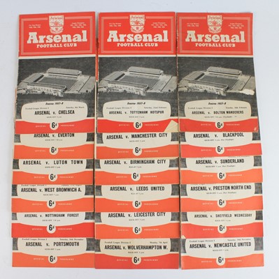 Lot 394 - A large collection of Arsenal F.C. home...