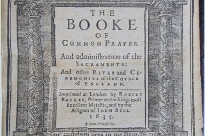 Lot 2006 - Anon: The Booke Of Common Prayer And...
