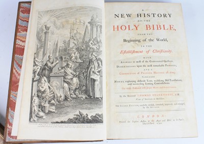 Lot 2009 - Stackhouse, Revd Thomas; A New History of the...