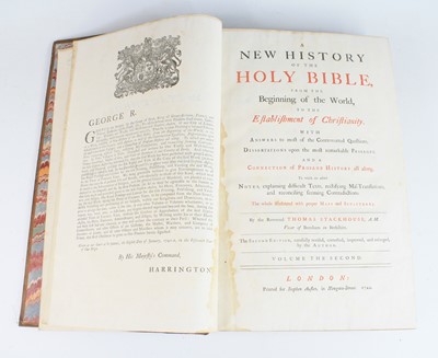 Lot 2009 - Stackhouse, Revd Thomas; A New History of the...