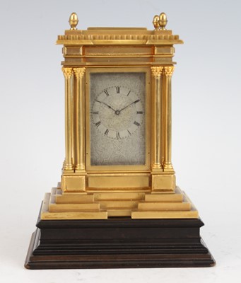 Lot 2455 - A fine mid-Victorian gilt brass carriage clock...