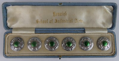 Lot 1158 - A cased set of six Keswick School of...