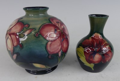 Lot 1018 - A mid-20th century Moorcroft pottery vase in...