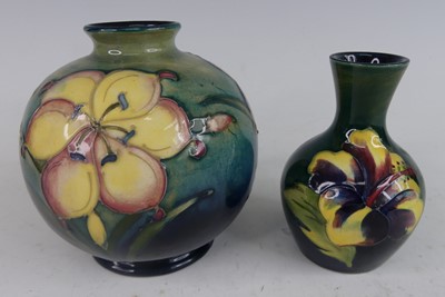 Lot 1018 - A mid-20th century Moorcroft pottery vase in...