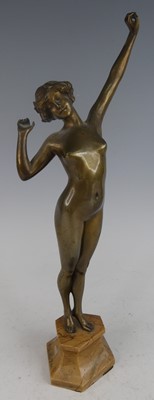 Lot 1207 - Paul Philippe (1870-1930) - Awakening, gilt...