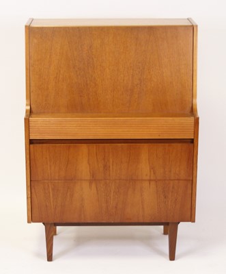 Lot 1423 - A 1970s Elliots of Newbury teak student's...