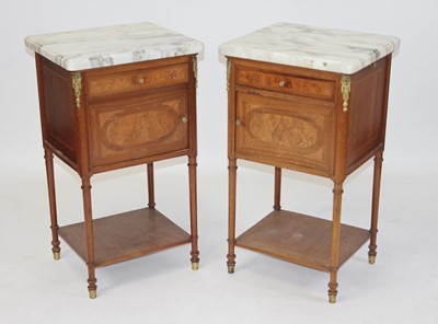 Lot 2548 - A pair of Napoleon III French mahogany and...