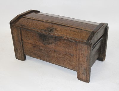 Lot 2507 - A circa 1700 joined oak coffer, of unusual...