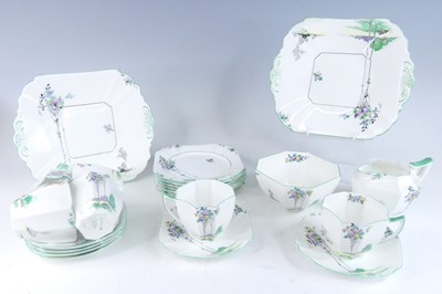 Lot 1056 - A collection of Art Deco Shelley bone china...
