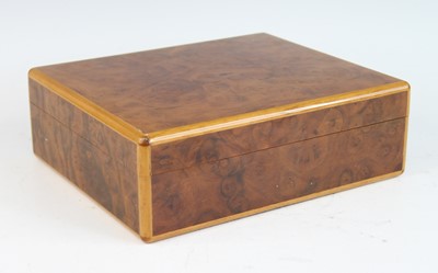 Lot 2336 - A contemporary walnut humidor retailed by...