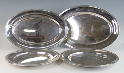 Lot 284 - A Christofle of France silver plated oval...