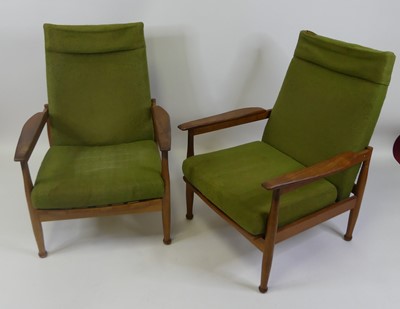 Lot 1377 - Guy Rogers, a pair of 1960s teak Manhattan...