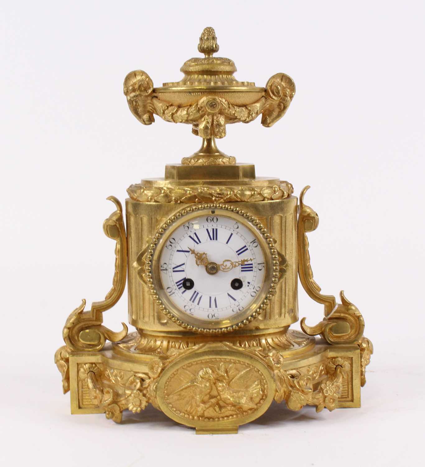 Lot 30 - A late 19th century French gilt bronze 8-day...