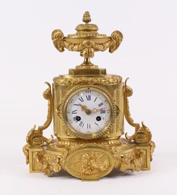 Lot 30 - A late 19th century French gilt bronze 8-day...