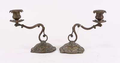 Lot 36 - A pair of 19th century brass table...