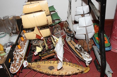 Lot 110 - A collection of models of ships