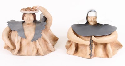 Lot 129 - Two Lolita V Fauli studio pottery figures, the...
